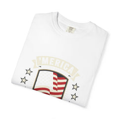 America 250 Years Flag Shield T-Shirt — Patriotic 250th Anniversary Tee
