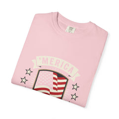 America 250 Years Flag Shield T-Shirt — Patriotic 250th Anniversary Tee
